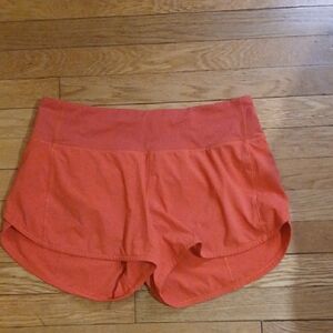 lululemon athletica Bright Orange Athletic Shorts